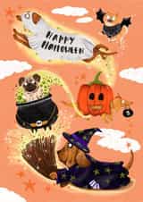 Happy Halloween... Love From The Dogs! created by Jess Hislop