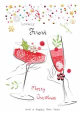 Festive Quarantini Prosecco Christmas Card created by SABIVO Design by Sabina