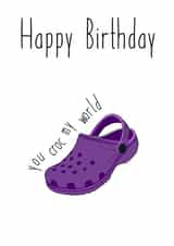You Croc My World 1000 created by Kelman Cards