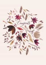 Congrats nature card created by Lucrecia Caporale