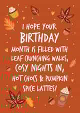 Autumn Birthday Card created by Fifi Designs
