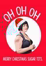 Nessa From Gavin & Stacey Christmas Card created by TeHe Gifts
