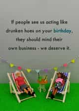 Drunken birthday business created by Bold & Bright Cards