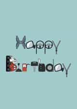 Classic Birthday Card - For Him - Car created by @hairheadsart