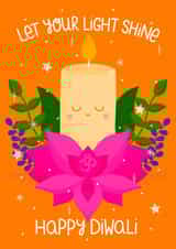 Happy Diwali Hindu Festival of Lights created by Ludicrous Prints