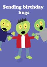 Zombie birthday card created by Memelou