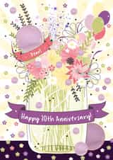 Happy 30th Pearl Wedding Anniversary Card created by Little Silverleaf