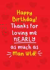 Manchester United Birthday Card created by Lucy Marie Design