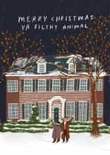 Home Alone Christmas Card created by skeletondraw