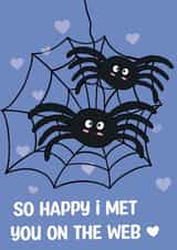 Spider Web anniversary card created by Coffee Cup Studio