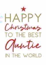 Happy Christmas Auntie created by Word Up Creative