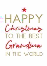 Happy Christmas Grandma card created by Word Up Creative