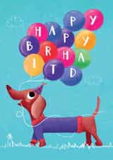 Happy Birthday Sausage created by Kate Celia Wilson