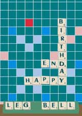 Scrabble Happy Birthday card created by StuArt