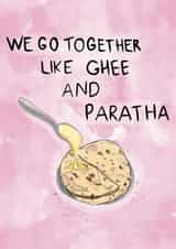 Desi Ghee and Paratha Card, Indian and Ethnic  created by Purrygood