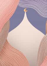 Mosque Islamic Eid and Modest Celebration Card created by Purrygood