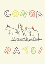 Conga Rats! - Congratulations Card created by Jemima's Designs