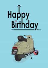 British Mod Birthday Card 1000 created by aob.designed