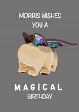 Morris Marvel Birthday Card created by Lucy Aldebert