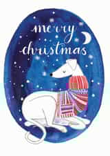 Sighthound Jumper Christmas Card created by Katie Whitton Design