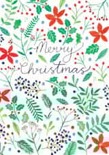 Floral Christmas Card created by Katie Whitton Design