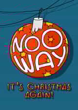 Hand-drawn Christmas greeting card created by Lena Lapina