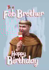 Fab Brother Funny Monk Card created by Fasanian Artistry