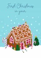 First Christmas in your New Home Gingerbread House  created by Jessie Maeve Studio