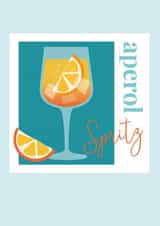 Aperol Spritz Card 1000 created by Saladbomb Creative