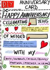 D.I.Y Anniversary Card created by Rob Baines