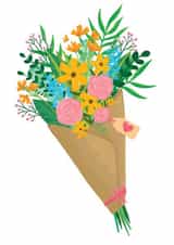 Bouquet of Flowers Card created by Chez Louie Designs