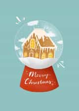 Gingerbread Christmas Snowglobe created by The Potato Diary