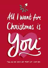 All I Want For Christmas Card created by Tilly Bean Loves