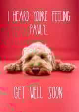Get Well Soon Cockapoo Card 1000 created by The Yorkshire Pawtrait Co.