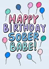 Happy Birthday Sober Babe created by Sober Girl Society