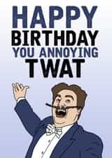 TV Advert Funny Birthday Card created by Daft as Duck