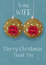 Merry Christmas Tinsel Tits Wife created by Silky Rose Design