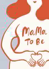 Mama to be Minimal Pregnancy Card created by Yan Yu Lee