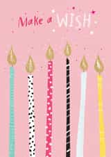 Birthday Candles make a wish card. created by cory reid