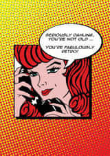 You're Fabulously Retro Birthday Card created by Inkabilly