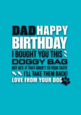 Happy Birthday Dad. From the Dog. created by Pendrea Noye