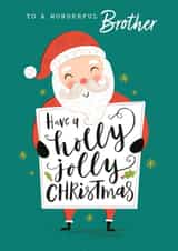 Brother Christmas Santa Card created by Dalia Clark Design