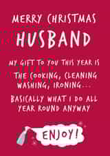 Funny Husband Christmas Card created by Fifi Designs