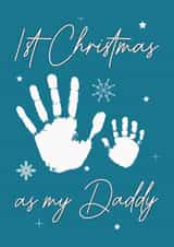 First Christmas as a daddy card created by The Girl Next Draw Cards