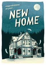 Traditional New Home Card - Haunted House - Congratulations On Your New Home created by Quiet Forest Illustration