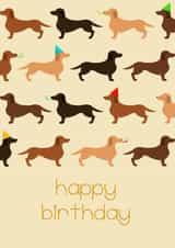 So many dogs birthday card created by Artzen Island