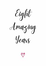 8th / Eighth Anniversary - Eight Amazing Years created by A Bee's Designs