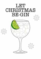 Gin themed Christmas card  created by Wooden It Be Precious