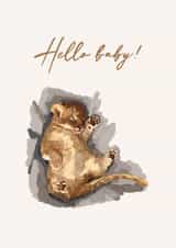 New baby - baby lion card created by laux_th