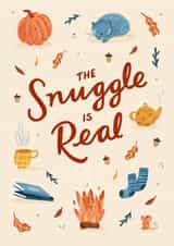 Cosy Autumn Birthday Card created by Pilea Press